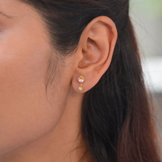 Adarsha 18KT Gold Drop Earrings