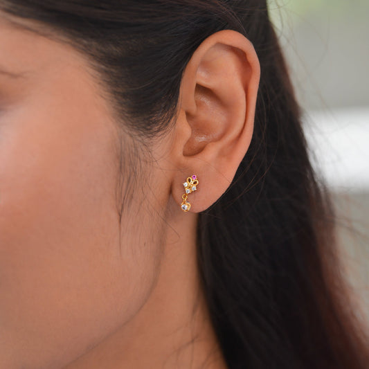 Ahalya 18KT Gold Drop Earrings