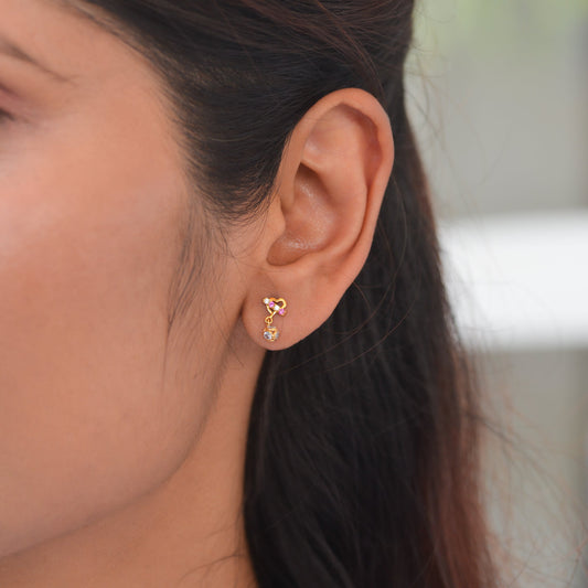 Ahladita 18KT Gold Drop Earrings