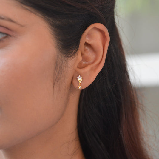 Ahladitha 18KT Gold Drop Earrings