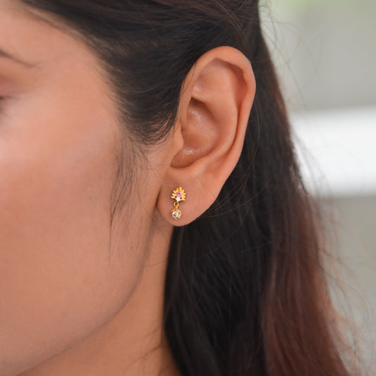 Adrika 18KT Gold Drop Earrings