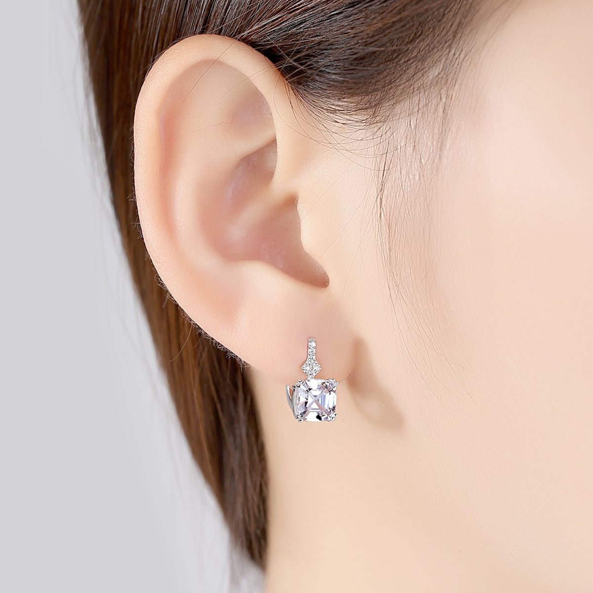Silver Hazel  Earrings