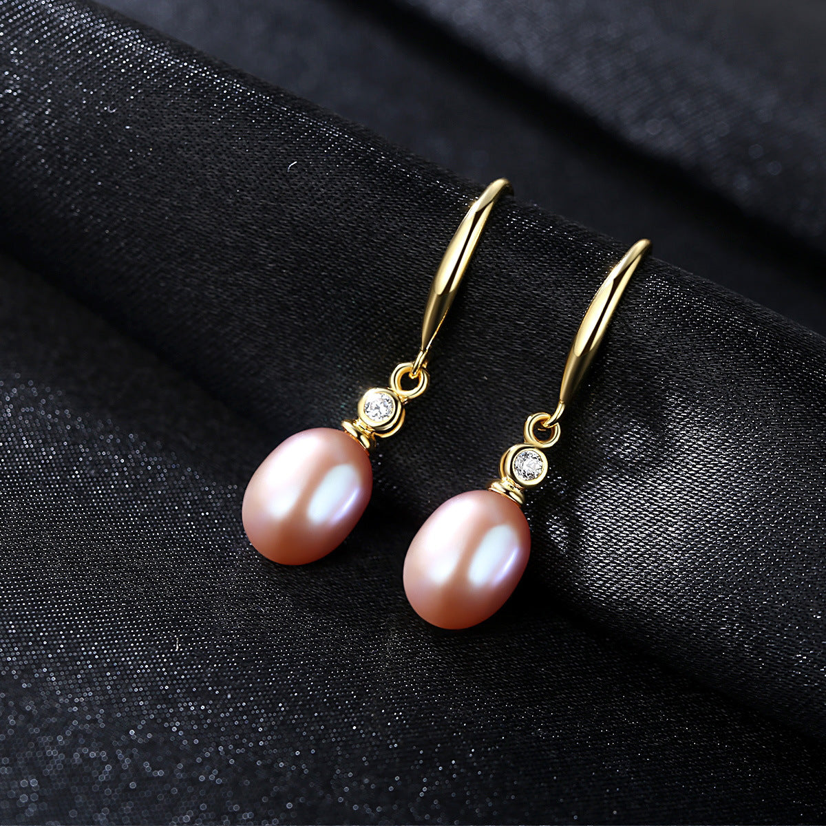 Yellow Gold Plated On 925 Sterling Silver Ella Drop Earrings