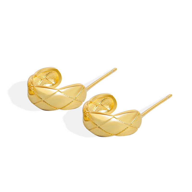 Yellow Gold Plated On 925 Sterling Silver Kali Hoop Earrings – Layam  Jewellery