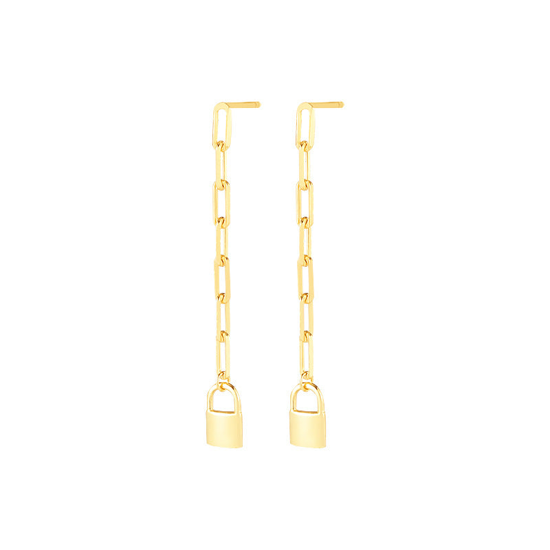 Yellow Gold Plated On 925 Sterling Silver Elosie Drop Earrings