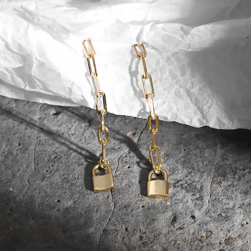Yellow Gold Plated On 925 Sterling Silver Elosie Drop Earrings