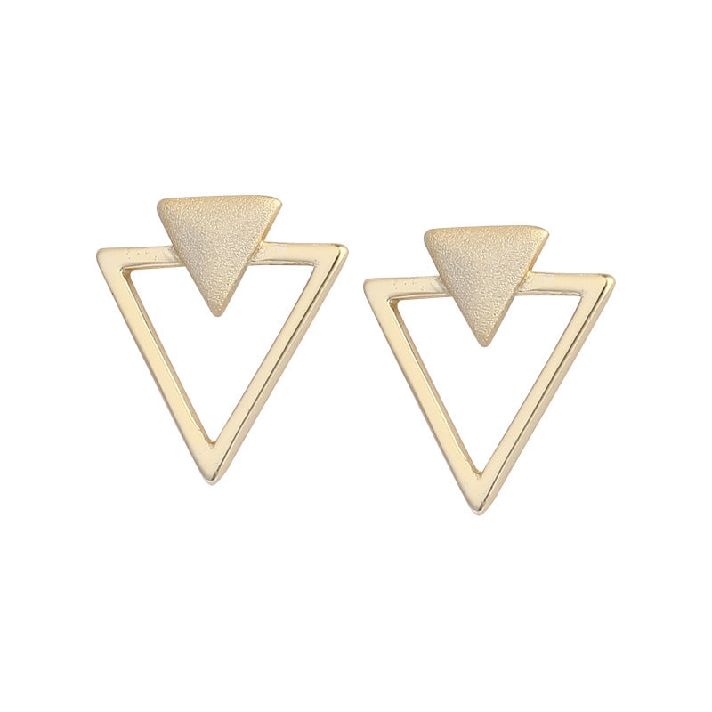 Yellow Gold Plated On 925 Sterling Silver Reese Stud Earrings