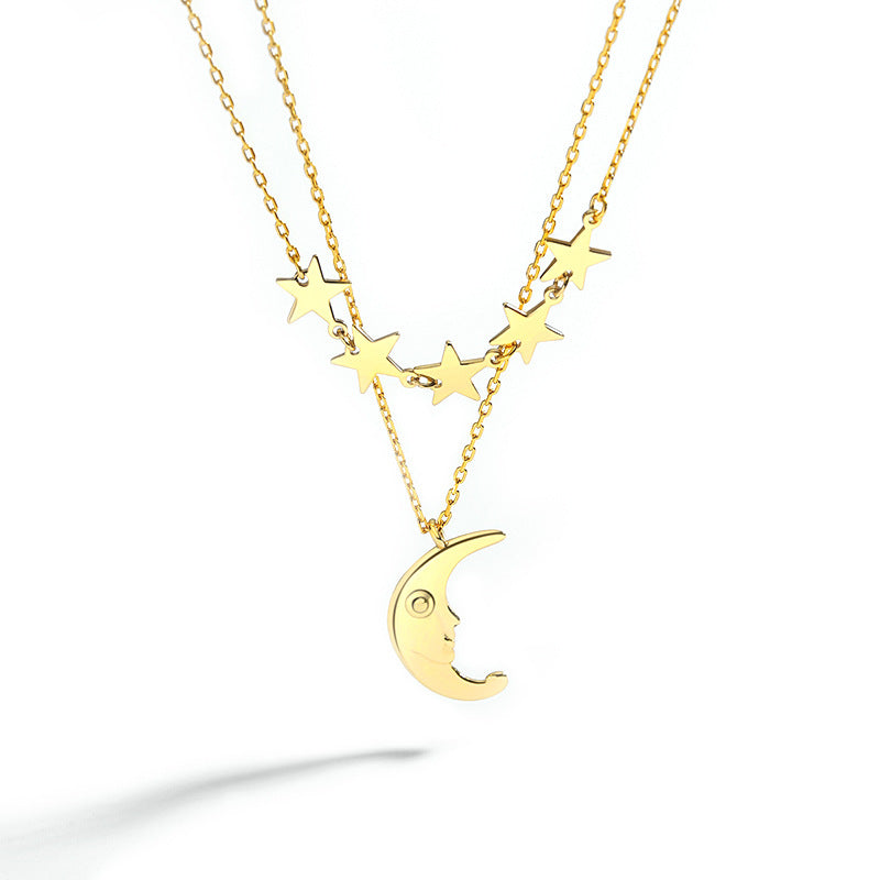 Gold Plated Silver Dremy Night Necklace