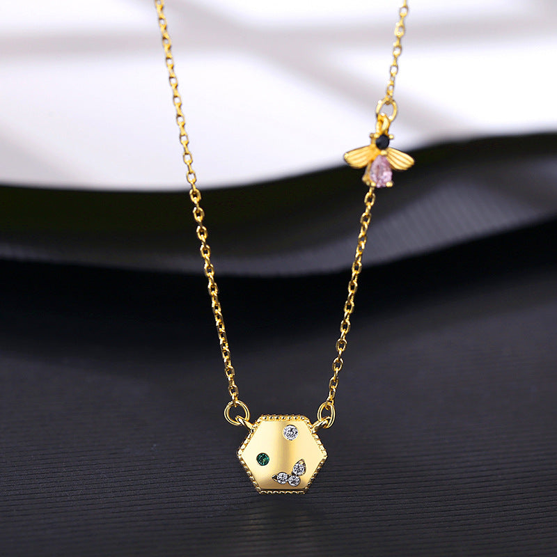 Gold Plated Silver Honey Bee Necklace